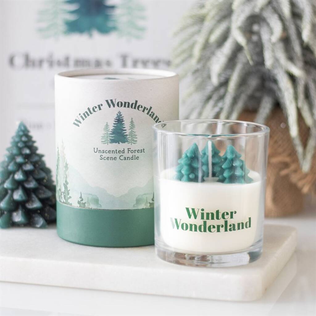 Winter Wonderland Scene Candle Christmas Gift