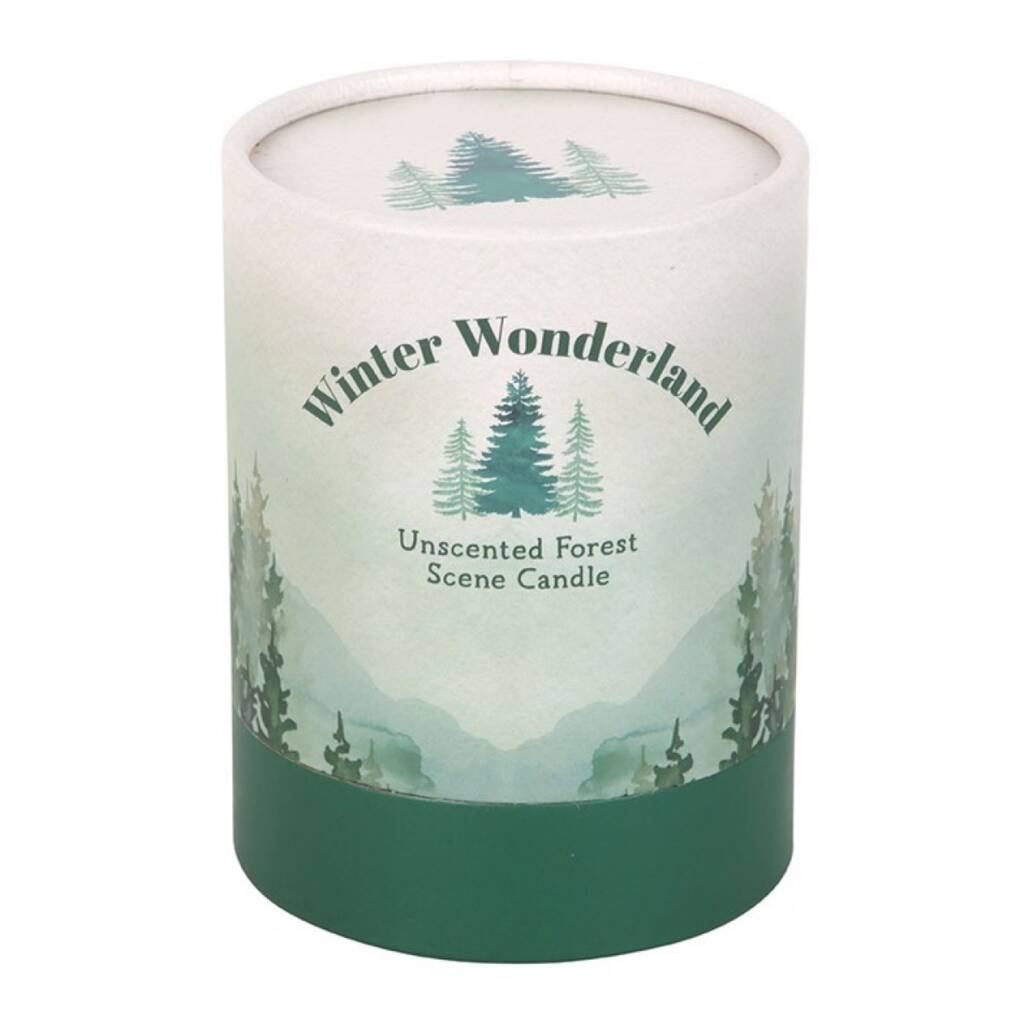 Winter Wonderland Scene Candle Christmas Gift