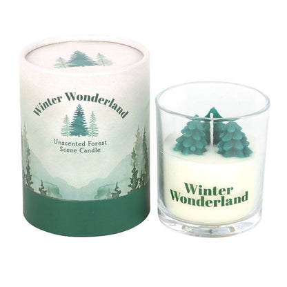 Winter Wonderland Scene Candle Christmas Gift