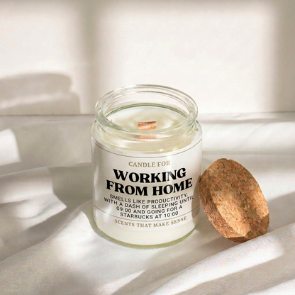 Working From Home Candle
