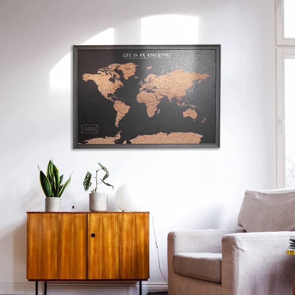 World Cork Board Map Travel Gifts