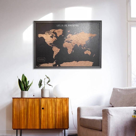 World Cork Board Map Travel Gifts