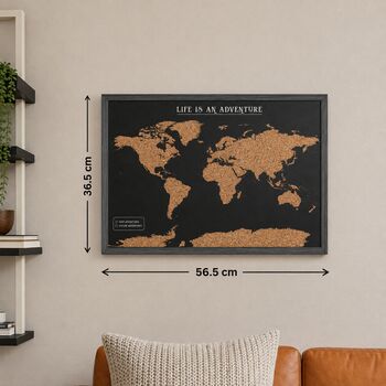World Cork Board Map Travel Gifts