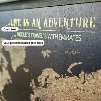 World Cork Board Map Travel Gifts