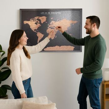 World Cork Board Map Travel Gifts