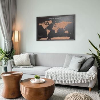 World Cork Board Map Travel Gifts