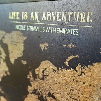 World Cork Board Map Travel Gifts