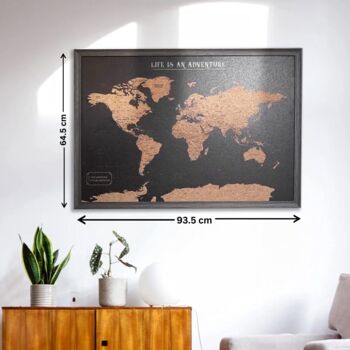 World Cork Board Map Travel Gifts