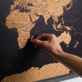 World Cork Board Map Travel Gifts