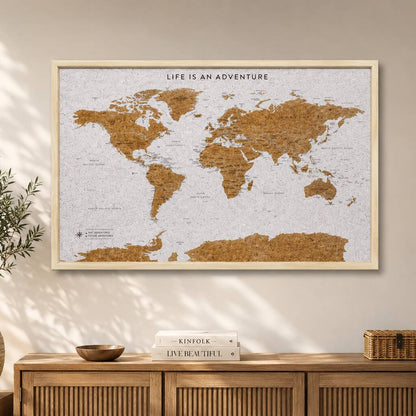 World Map With Pins Gifts For Travellers