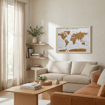 World Map With Pins Gifts For Travellers