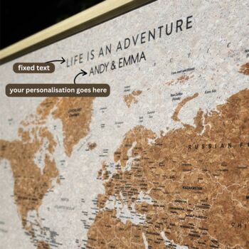 World Map With Pins Gifts For Travellers