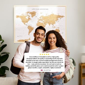 World Map With Pins Gifts For Travellers