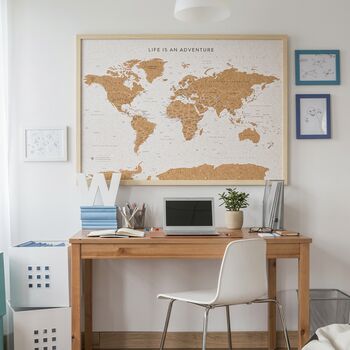 World Map With Pins Gifts For Travellers