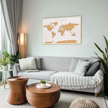 World Map With Pins Gifts For Travellers