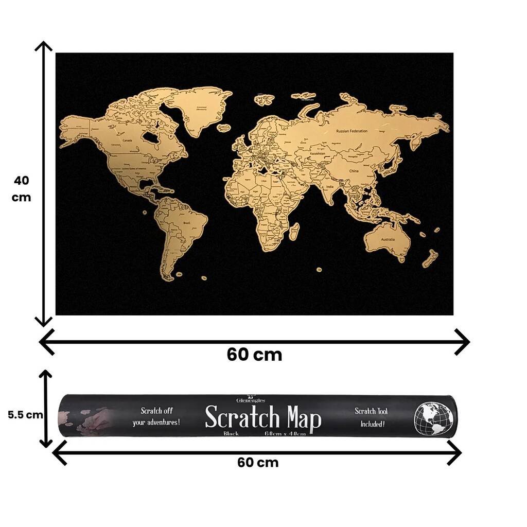 World Scratch Map Travel Gifts