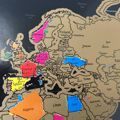 World Scratch Map Travel Gifts