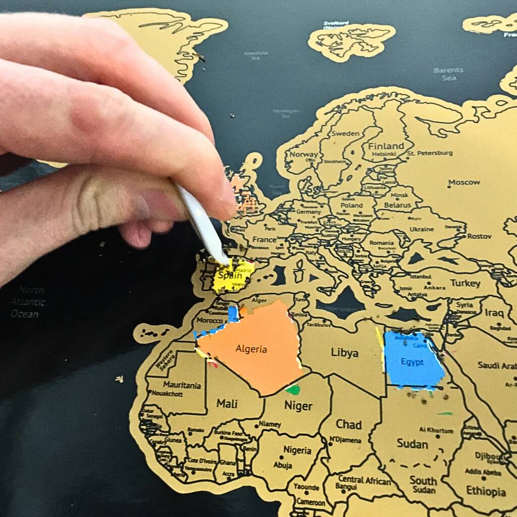 World Scratch Map Travel Gifts