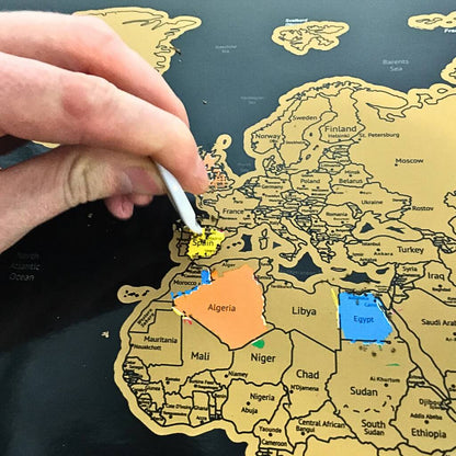 World Scratch Map Travel Gifts
