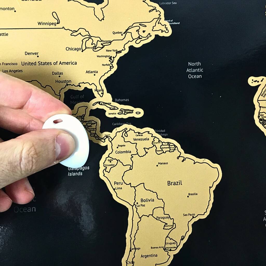 World Scratch Map Travel Gifts