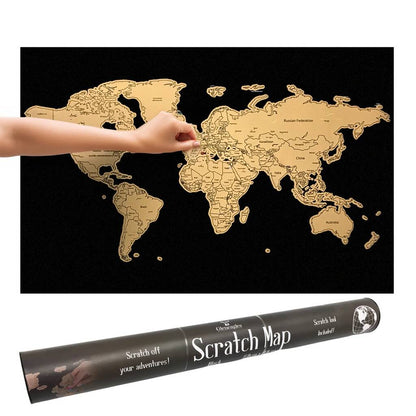 World Scratch Map Travel Gifts